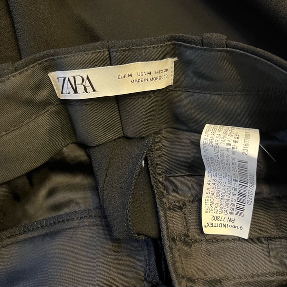 Zara | Pants u0026 Jumpsuits | Zara Black High Waisted Wide Leg Trousers M |  Poshmark